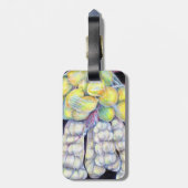 Wonders of the Wet Market Luggage Tag (Back Vertical)