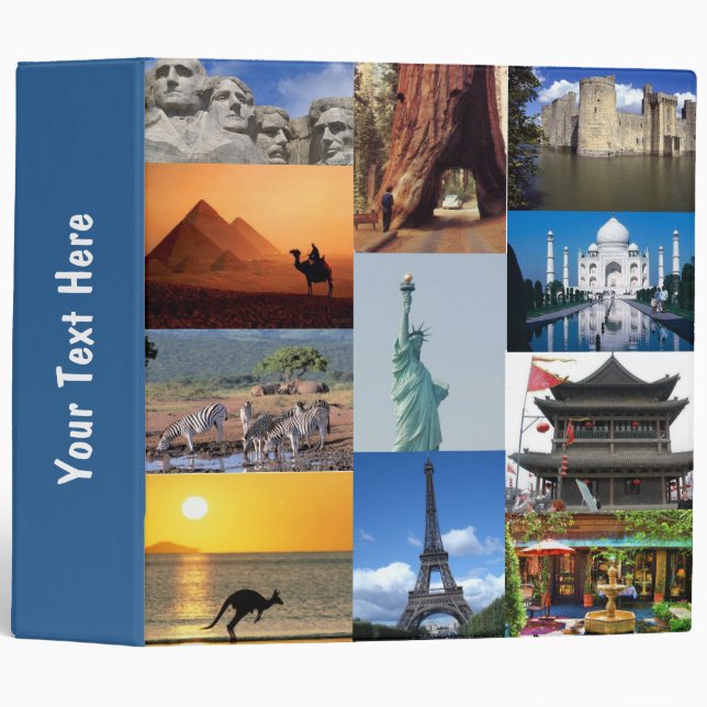 Wonders of the World Vacation Binder (Front/Spine)