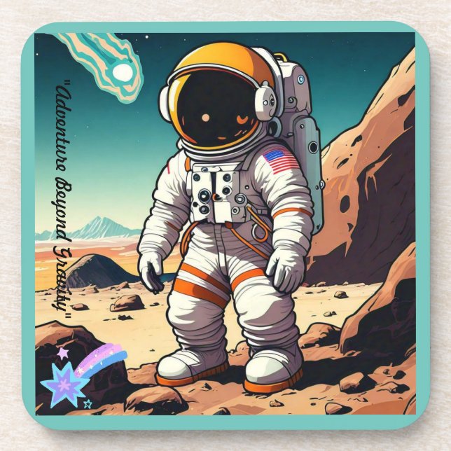 "Wonders of Weightlessness" Beverage Coaster (Front)