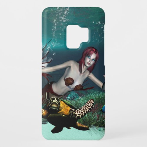 Wonderul mermaid with turtle Case_Mate samsung galaxy s9 case