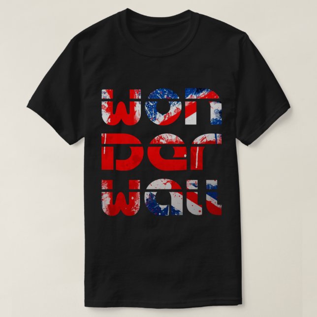 Wonderwall (UK flag) Oasis inspired T-shirt Essent (Design Front)