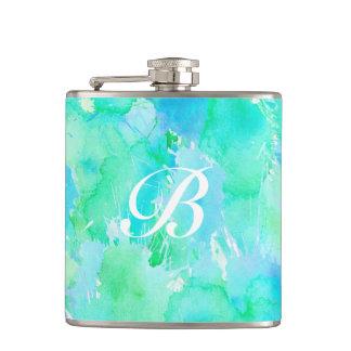 Wondrous Watercolors Aqua Flask
