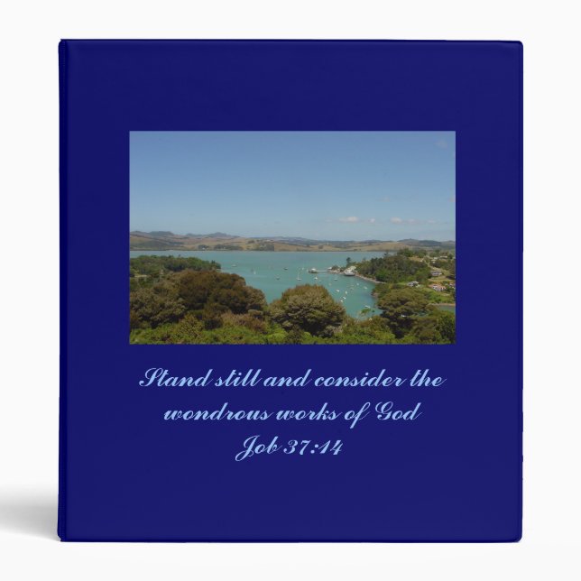 Wondrous Works [of God] - Job 37:14 3 Ring Binder (Front)