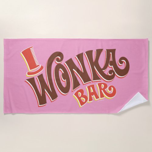 Wonka Bar Logo Beach Towel