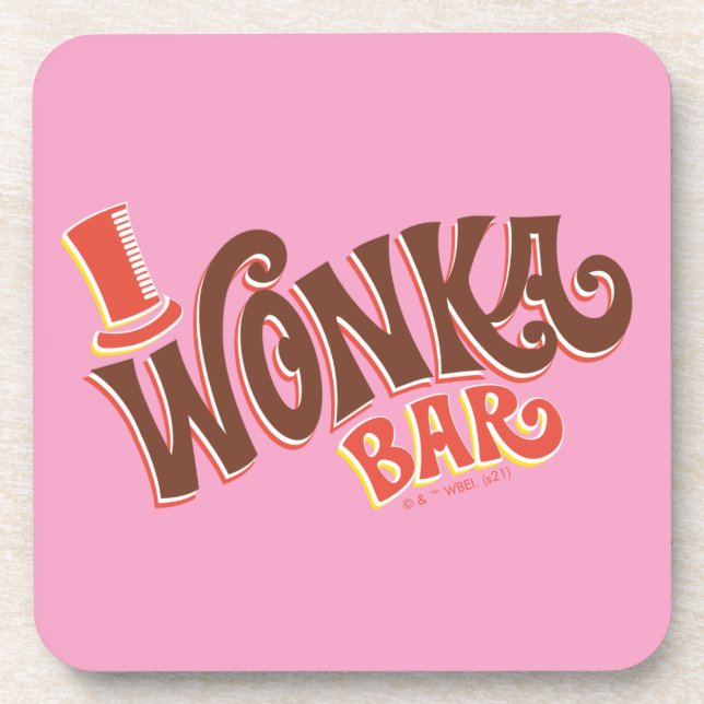 Wonka Bar Logo Beverage Coaster (Front)