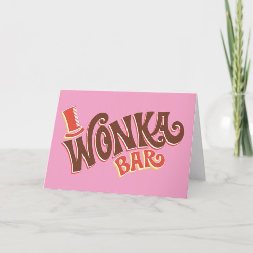 Wonka Bar Logo Card