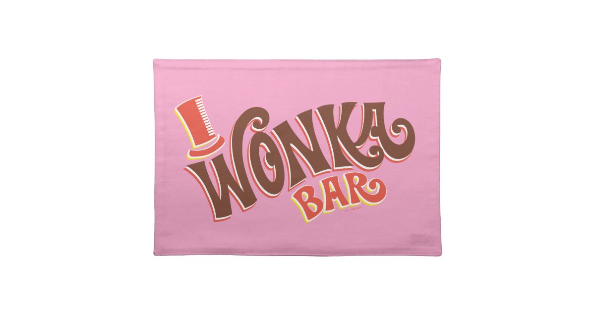 Wonka Bar Logo Cloth Placemat Zazzle Com