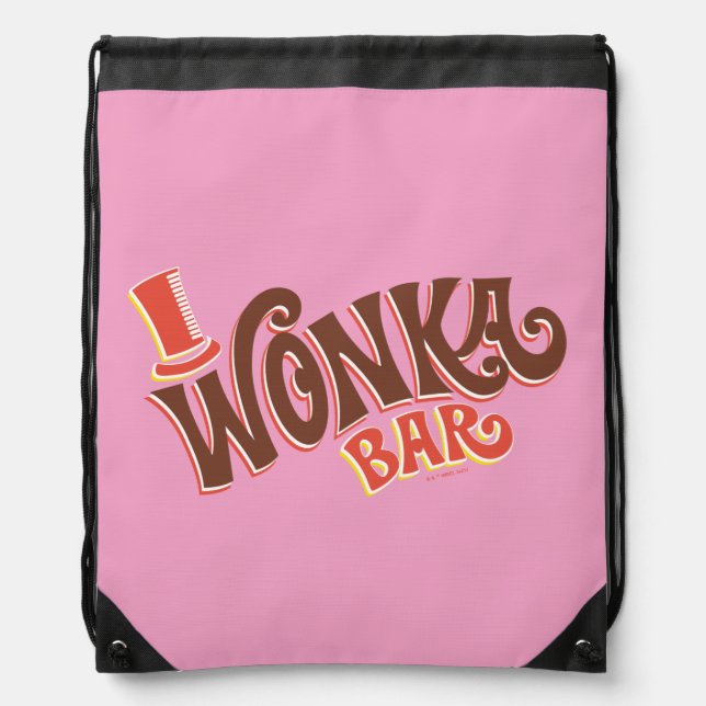 Wonka Bar Logo Drawstring Bag (Front)