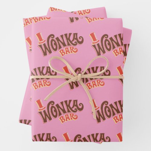 Wonka Bar Logo Wrapping Paper Sheets