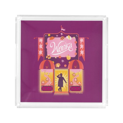 Wonka Candy Store Graphic Acrylic Tray