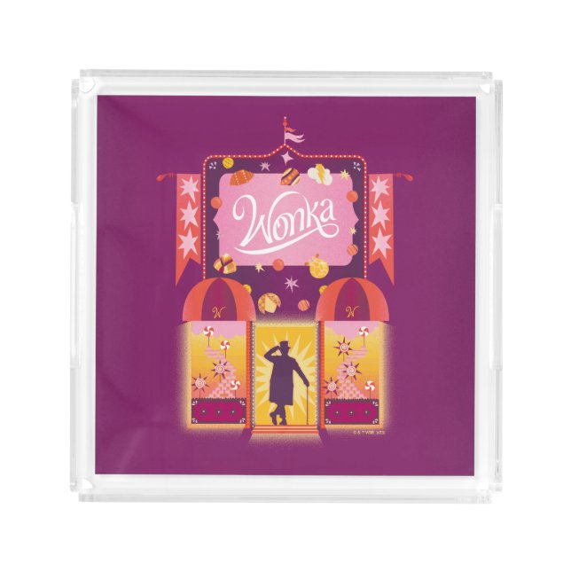 Wonka Candy Store Graphic Acrylic Tray (Front)