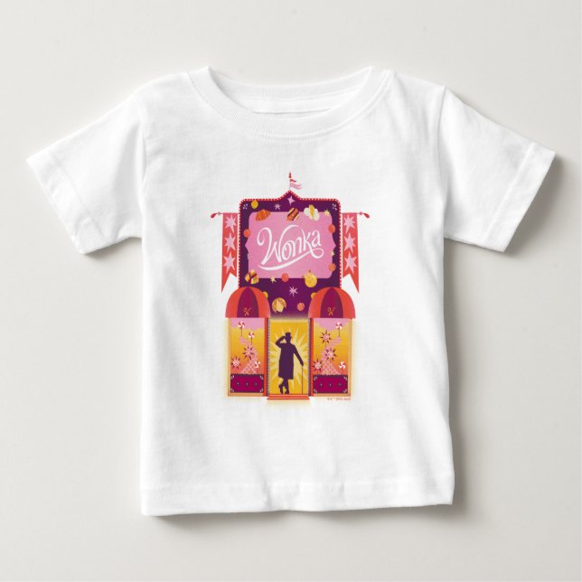 Wonka Candy Store Graphic Baby T-Shirt (Front)