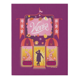Wonka Candy Store Graphic Faux Canvas Print
