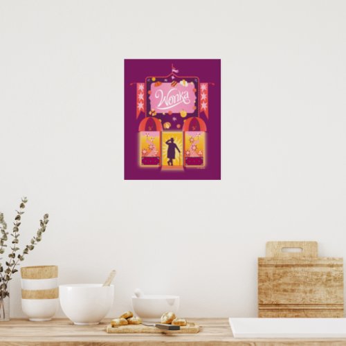 Wonka Candy Store Graphic Poster