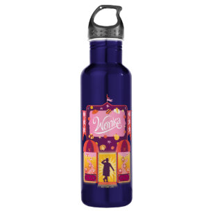 Wonka Candy Store Graphic Stainless Steel Water Bottle