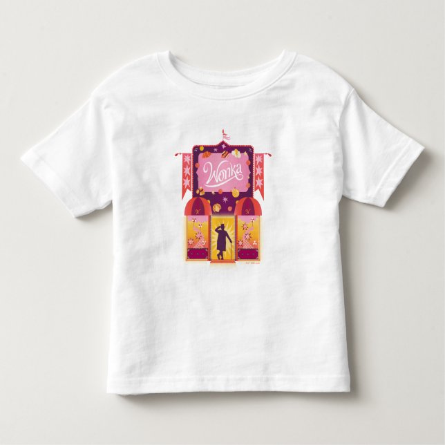 Wonka Candy Store Graphic Toddler T-shirt (Front)