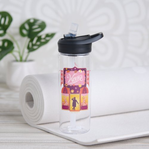 Wonka Candy Store Graphic Water Bottle