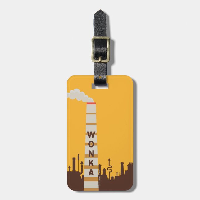 Wonka Factory Silhouette Luggage Tag (Front Vertical)
