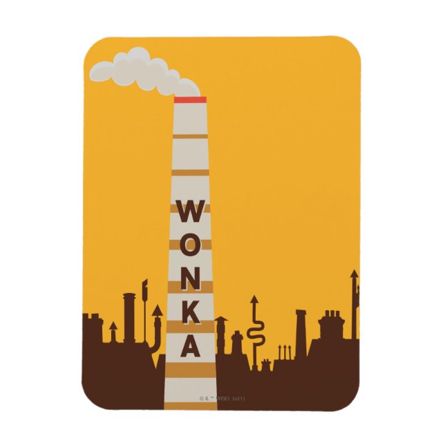 Wonka Factory Silhouette Magnet (Vertical)