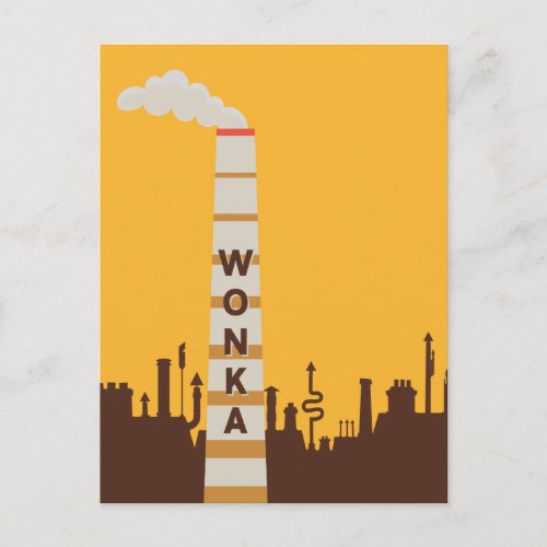 Wonka Factory Silhouette Postcard