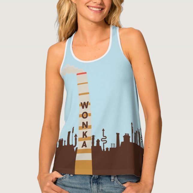 Wonka Factory Silhouette Tank Top (Front)