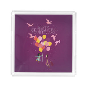 Wonka "Never Let Them Steal Your Dreams" Acrylic Tray