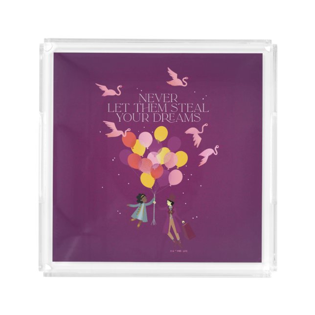Wonka "Never Let Them Steal Your Dreams" Acrylic Tray (Front)