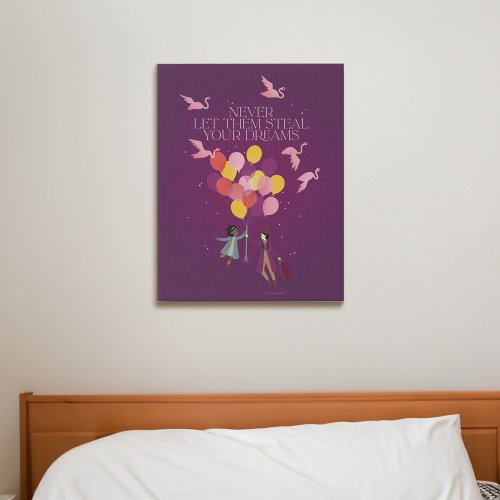 Wonka Never Let Them Steal Your Dreams Faux Canvas Print