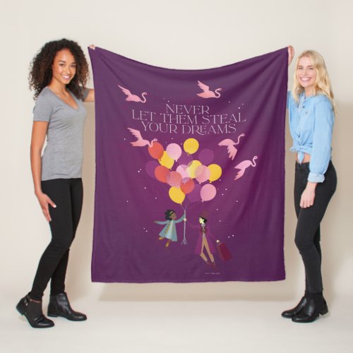 Wonka Never Let Them Steal Your Dreams Fleece Blanket