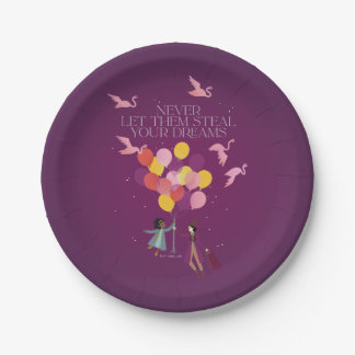 Wonka "Never Let Them Steal Your Dreams" Paper Plates
