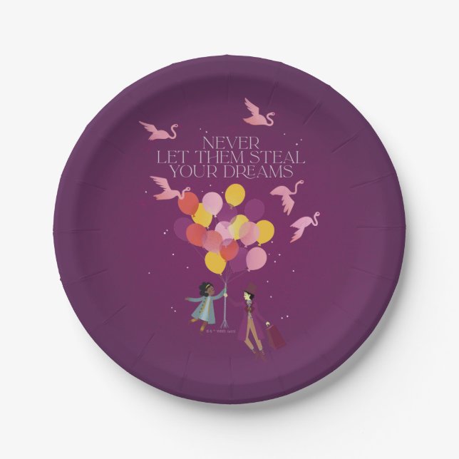 Wonka "Never Let Them Steal Your Dreams" Paper Plates (Front)