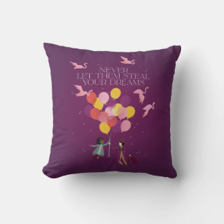 Wonka "Never Let Them Steal Your Dreams" Throw Pillow