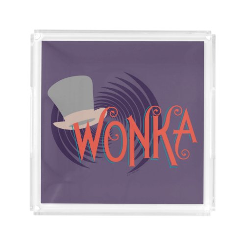 Wonka Spiral Logo Acrylic Tray