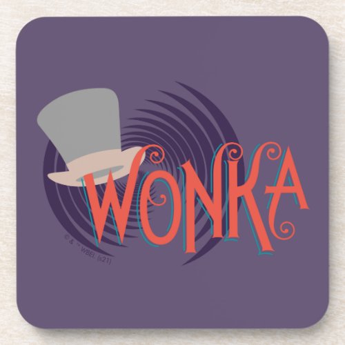 Wonka Spiral Logo Beverage Coaster