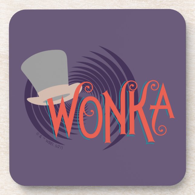 Wonka Spiral Logo Beverage Coaster (Front)