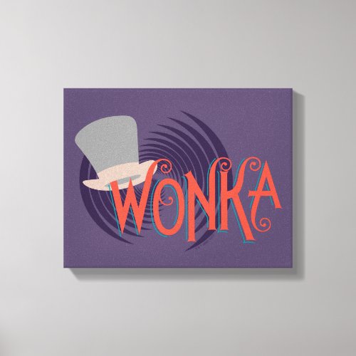 Wonka Spiral Logo Canvas Print