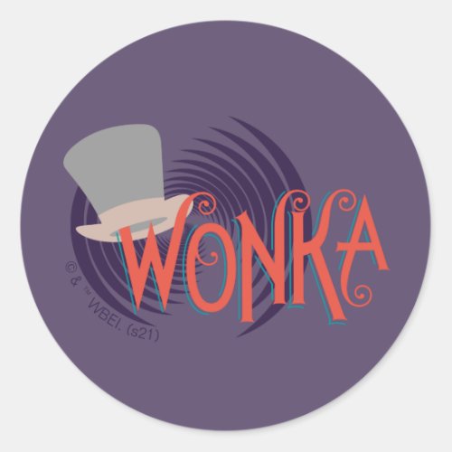 Wonka Spiral Logo Classic Round Sticker