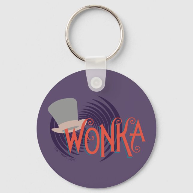 Wonka Spiral Logo Keychain (Front)
