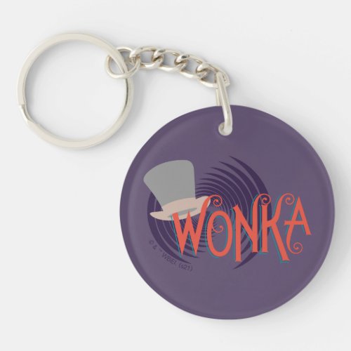 Wonka Spiral Logo Keychain