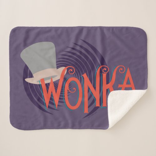 Wonka Spiral Logo Sherpa Blanket