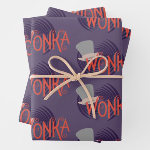 Wonka Spiral Logo Wrapping Paper Sheets