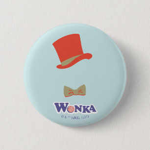 Wonka Top Hat & Bow Tie Button
