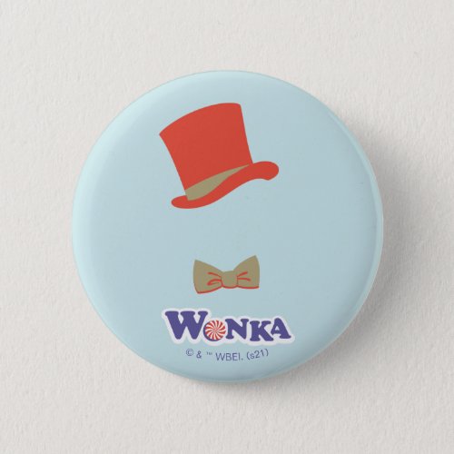 Wonka Top Hat  Bow Tie Button