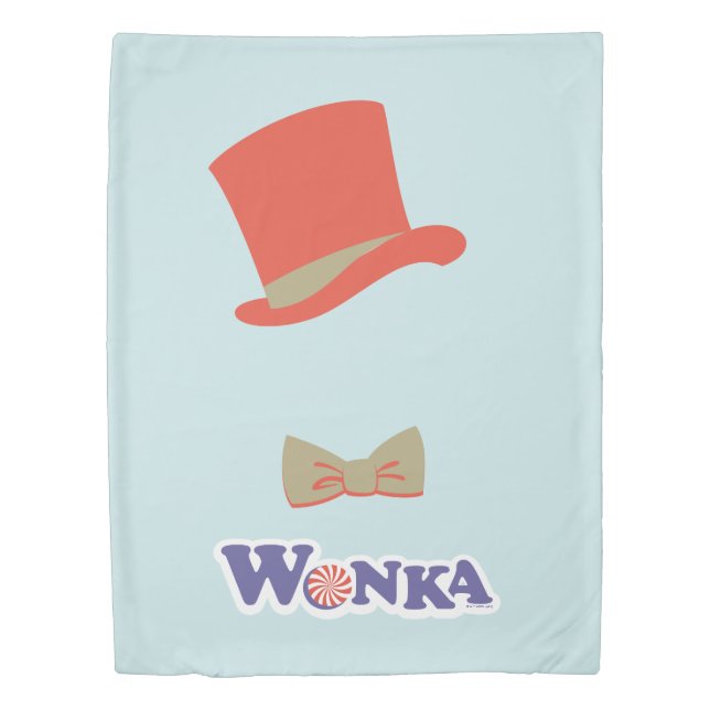 Wonka Top Hat & Bow Tie Duvet Cover (Front)