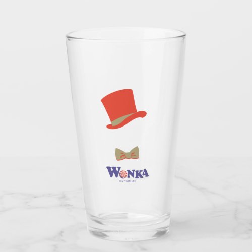 Wonka Top Hat  Bow Tie Glass