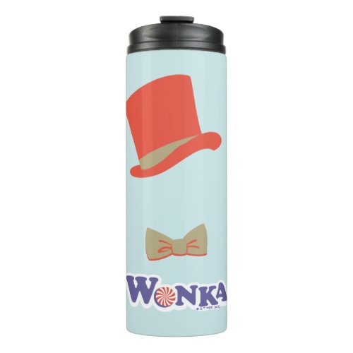 Wonka Top Hat  Bow Tie Thermal Tumbler