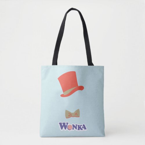 Wonka Top Hat  Bow Tie Tote Bag