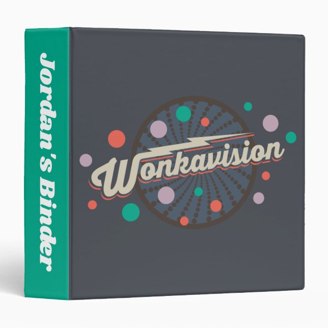 Wonkavision Logo 3 Ring Binder (Front/Spine)