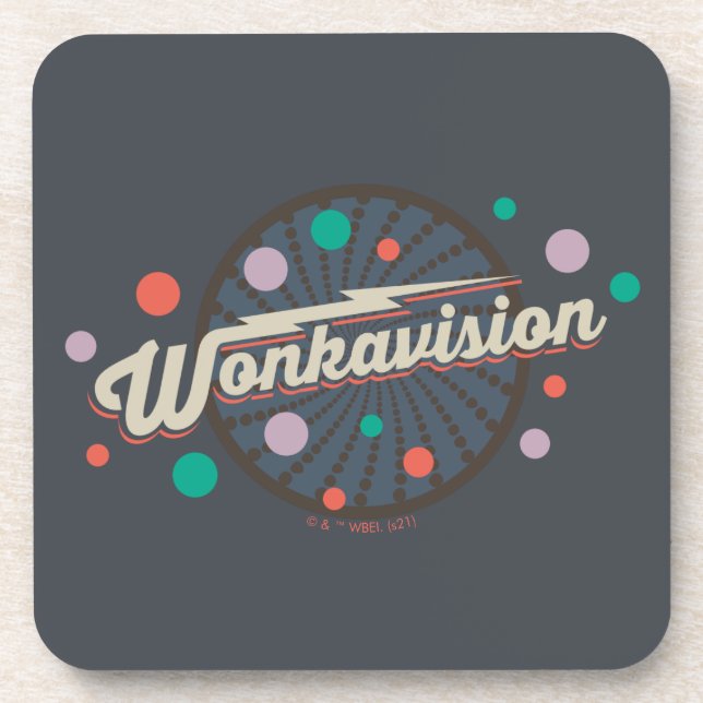 Wonkavision Logo Beverage Coaster (Front)