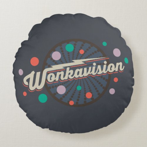 Wonkavision Logo Round Pillow